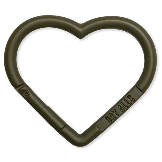 Heart Carabiner - Olive Drab