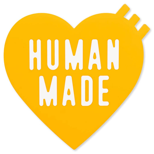 Heart Rubber Coaster - Yellow