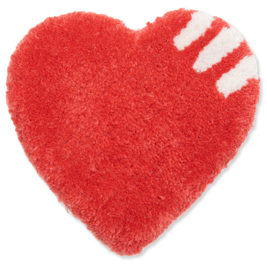 Heart Rug Coaster - Red