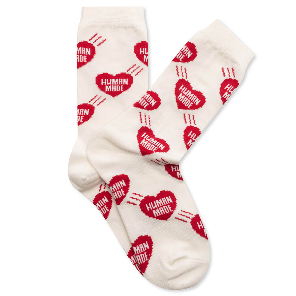 Heart Socks - Red