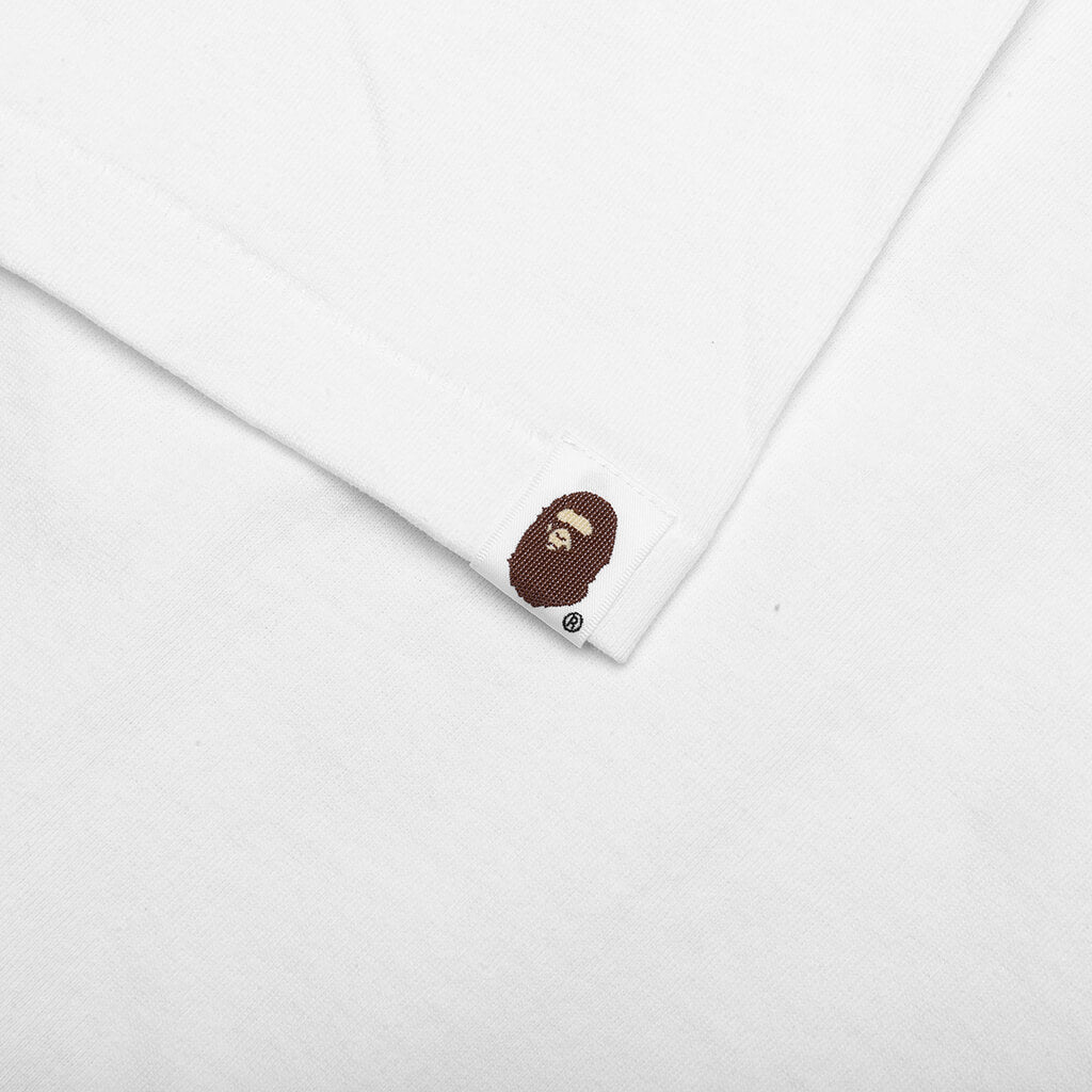 Heather Gray Camo Bathing Ape Tee - White