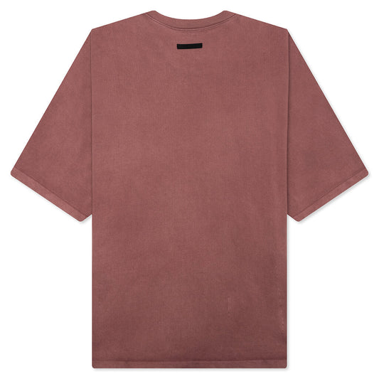 Heavy Crewneck Tee - Crimson