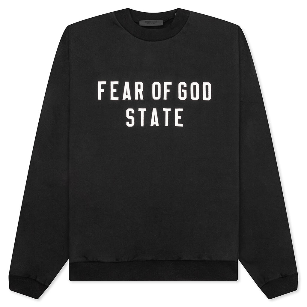 Heavy Fleece Crewneck - Black