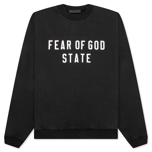 Heavy Fleece Crewneck - Black