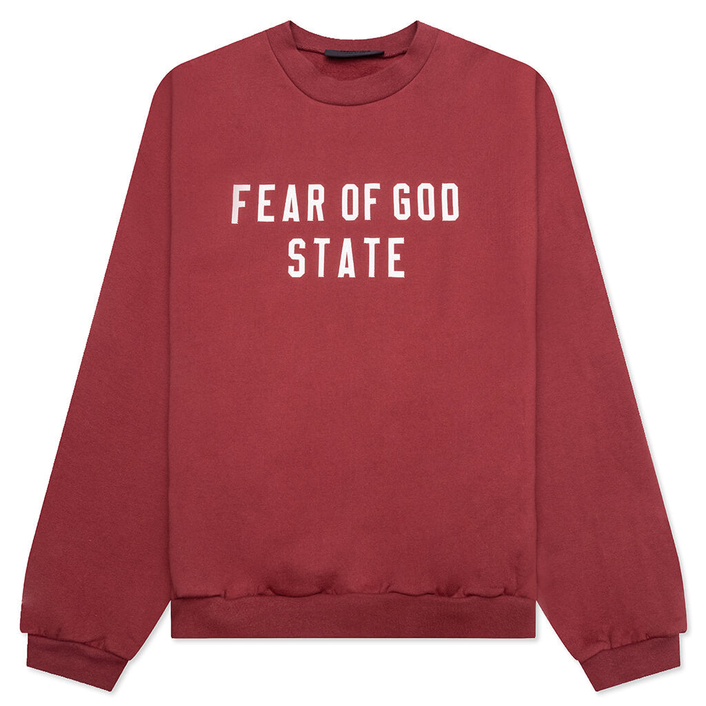 Heavy Fleece Crewneck - Crimson