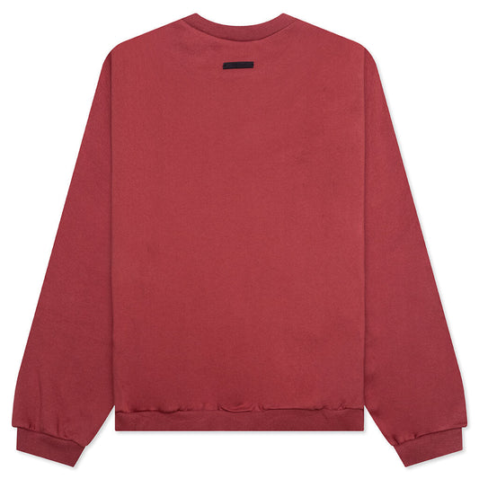 Heavy Fleece Crewneck - Crimson