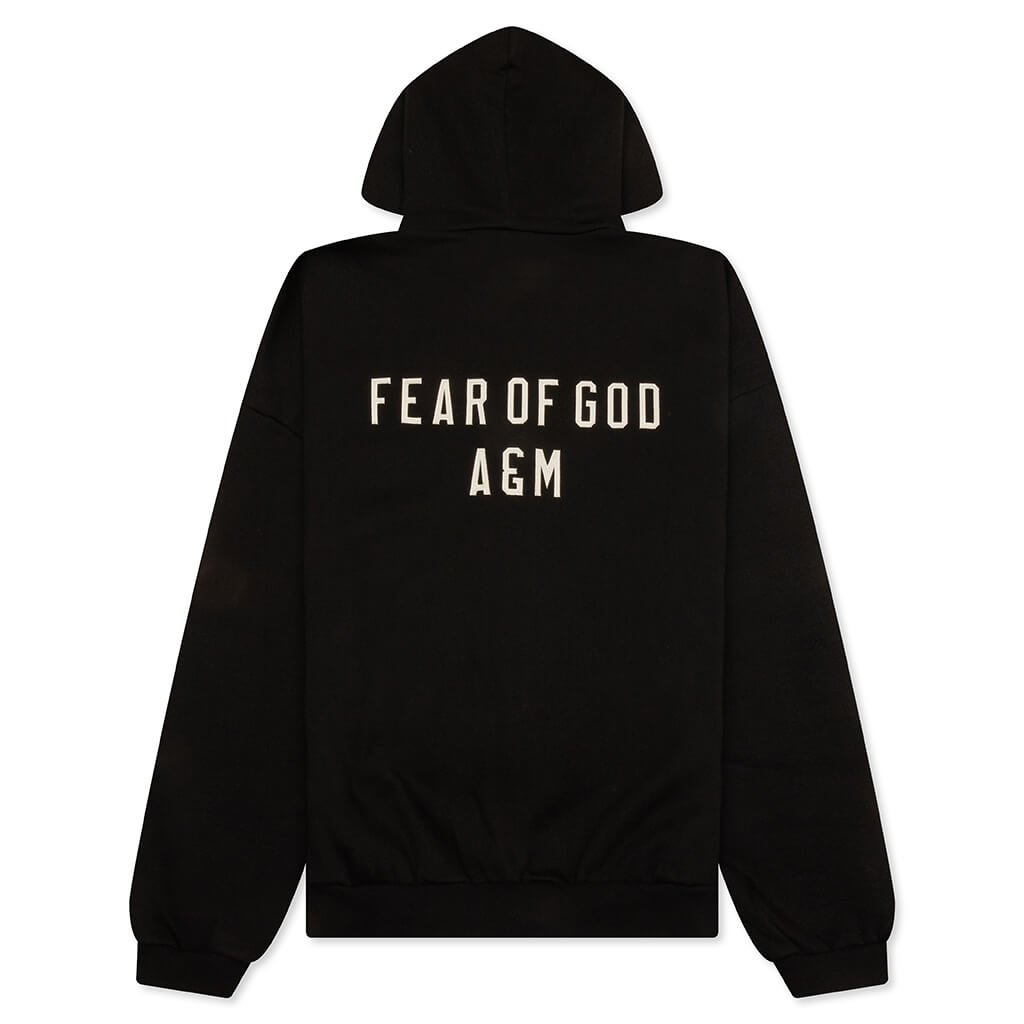 Heavy Fleece Fullzip Hoodie - Black