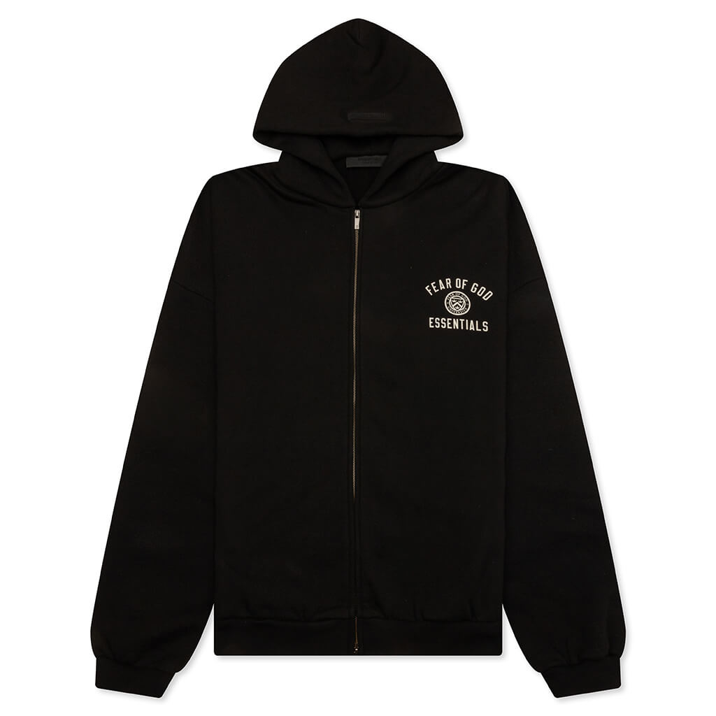 Heavy Fleece Fullzip Hoodie - Black