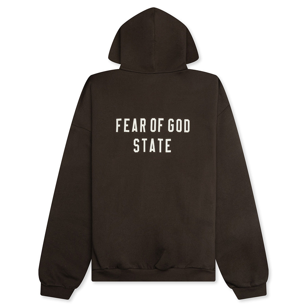 Heavy Fleece Fullzip Hoodie - Brown