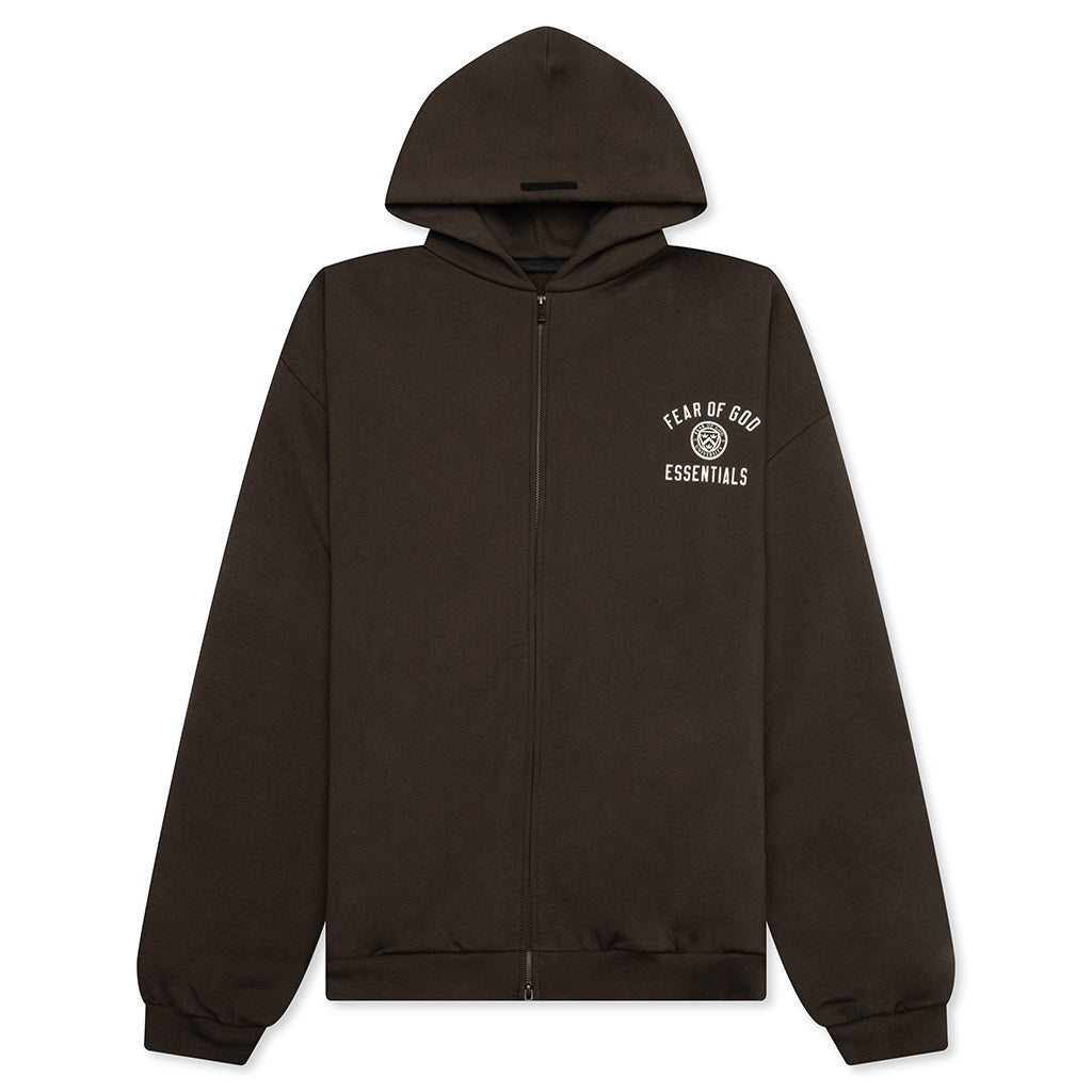 Heavy Fleece Fullzip Hoodie - Brown