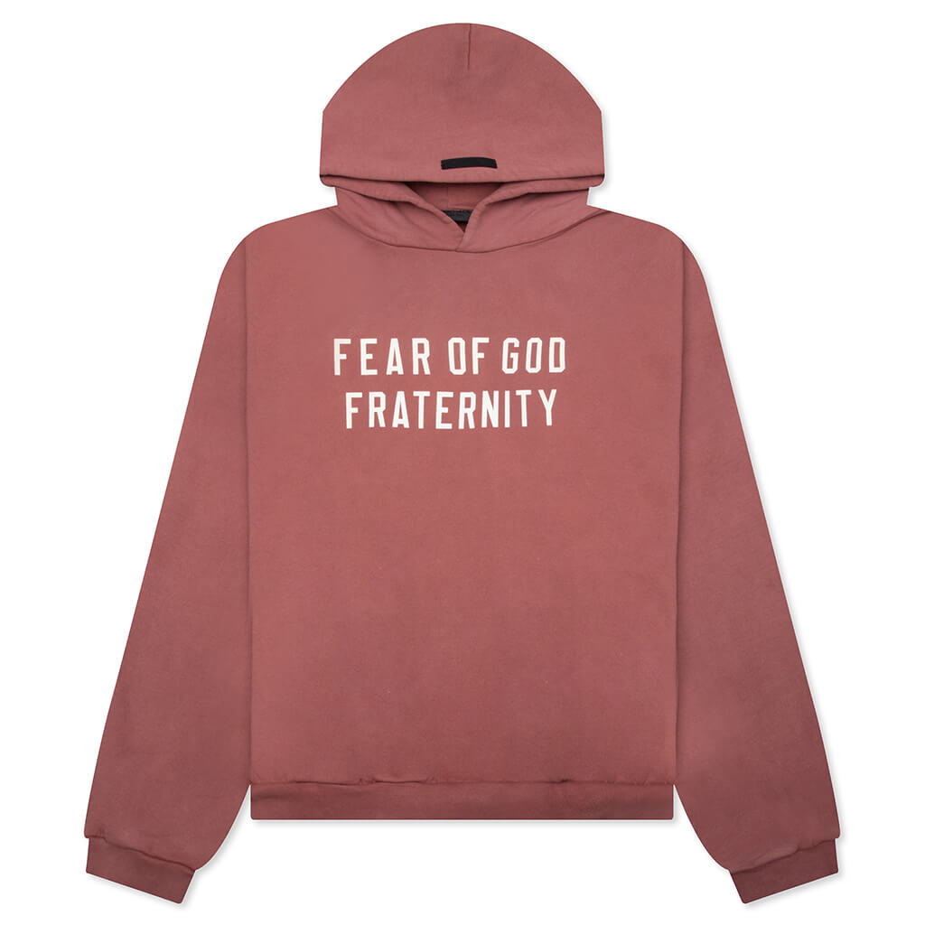 Heavy Fleece Hoodie - Crimson