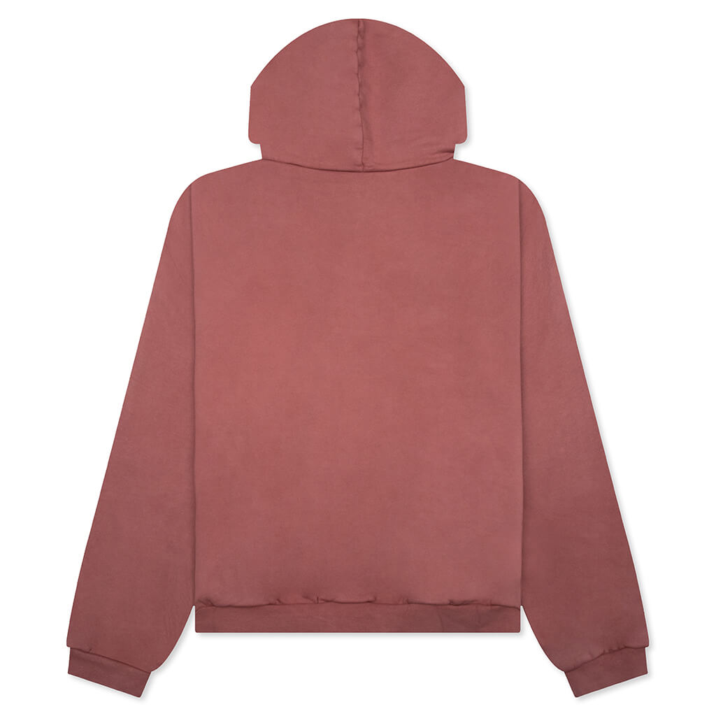 Heavy Fleece Hoodie - Crimson