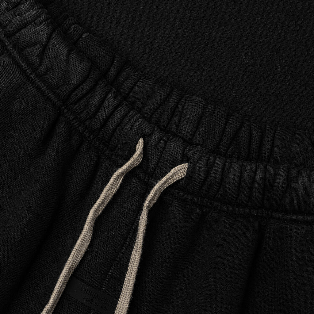 Heavy Fleece Relaxed Sweatpant - Black