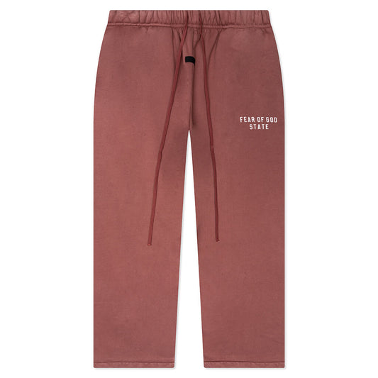Heavy Fleece Relaxed Sweatpant - Crimson