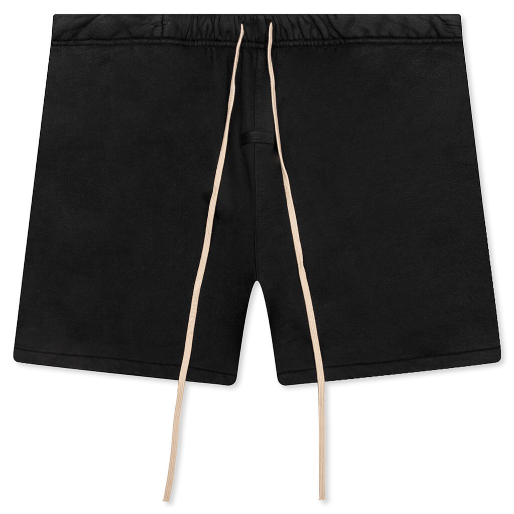 Heavy Fleece Soccer Short - Black