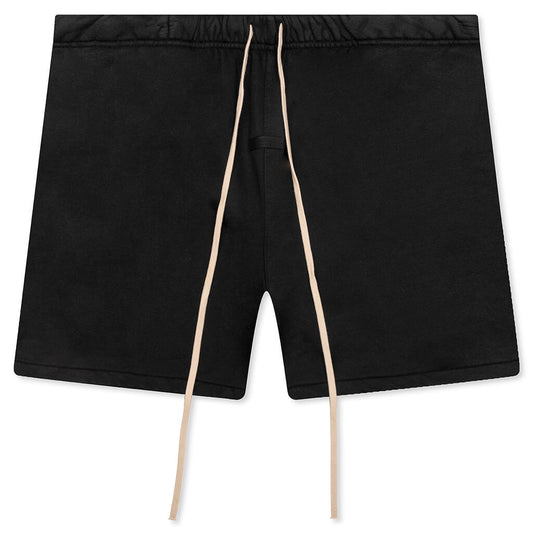 Heavy Fleece Soccer Short - Black