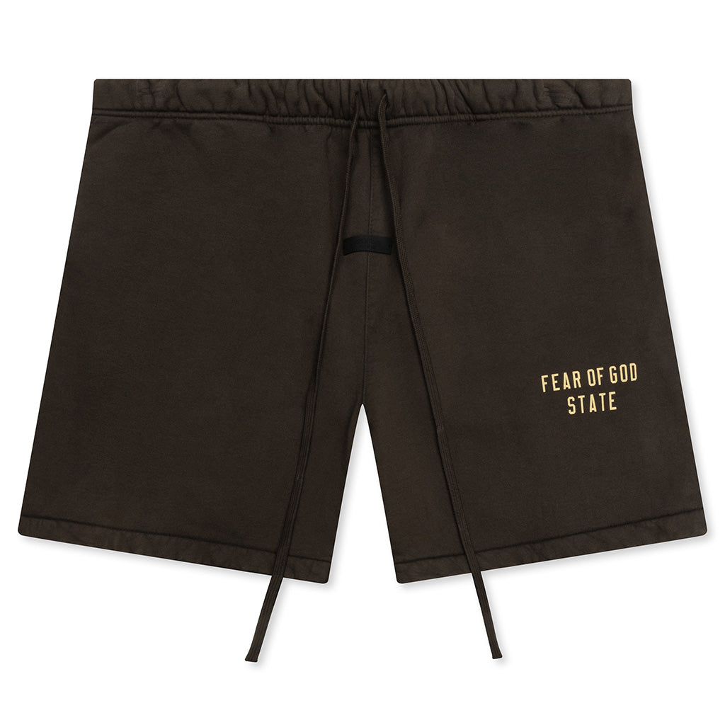 Heavy Fleece Soccer Short - Brown