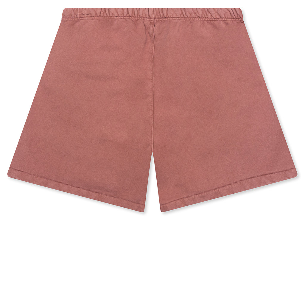 Heavy Fleece Soccer Short - Crimson