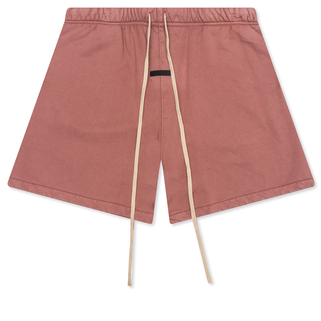 Heavy Fleece Soccer Short - Crimson