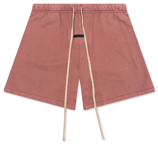 Heavy Fleece Soccer Short - Crimson