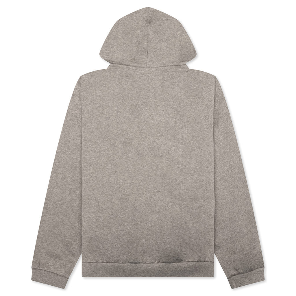 Heavy Fleece Vintage Shrunken Hoodie - Heather Gray