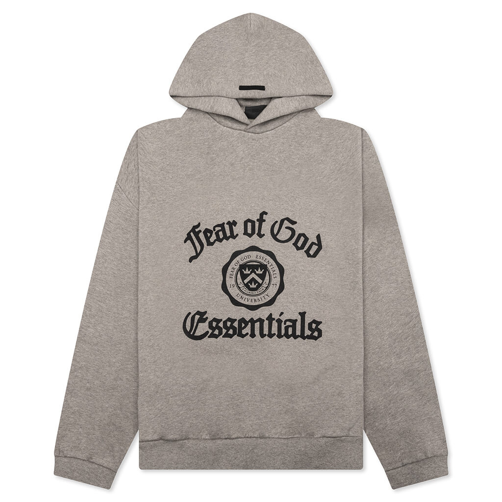 Heavy Fleece Vintage Shrunken Hoodie - Heather Gray
