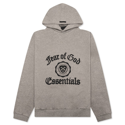 Heavy Fleece Vintage Shrunken Hoodie - Heather Gray