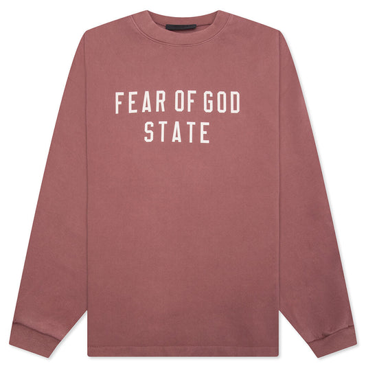 Heavy L/S Tee - Crimson