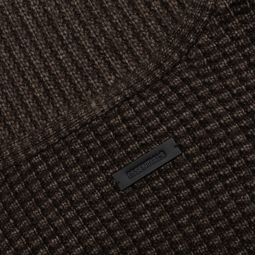 Heavy Waffle Cardigan - Brown