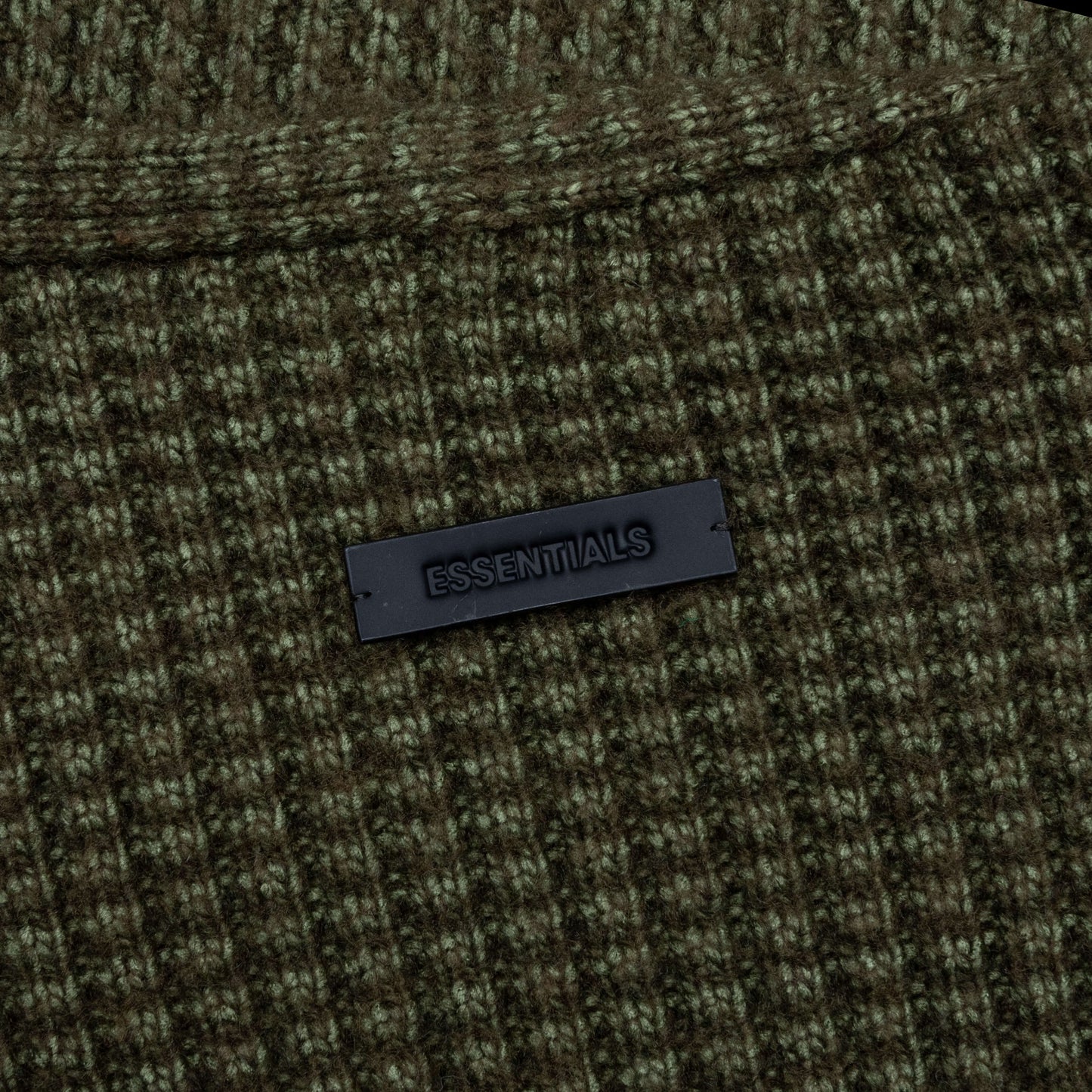 Heavy Waffle Cardigan - Military