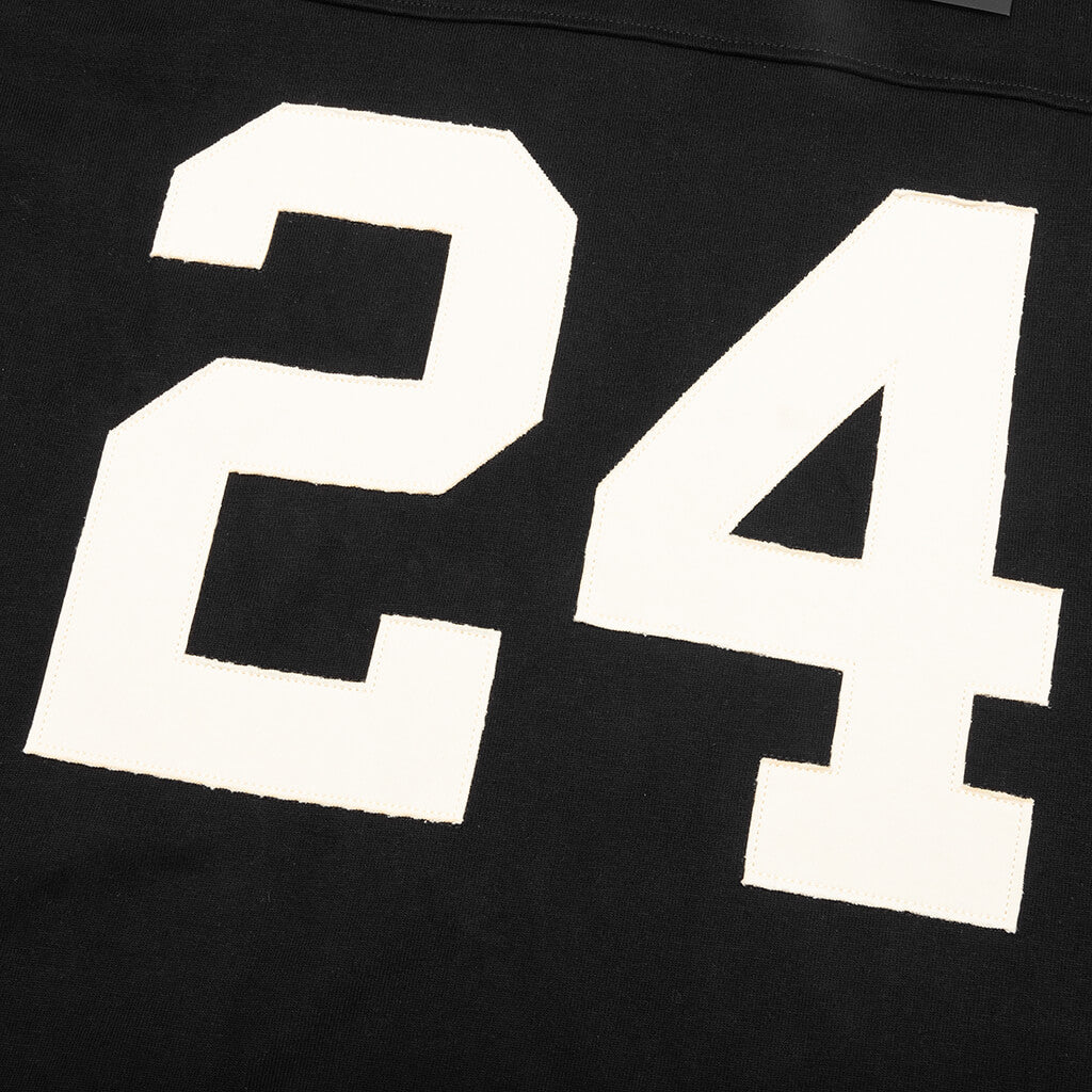 Heavy cotton 24 Football Jersey - Black