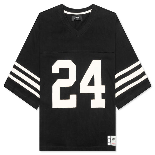 Heavy cotton 24 Football Jersey - Black