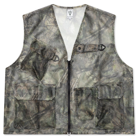 Heavyweight Mesh Bush Trek Vest - Camo
