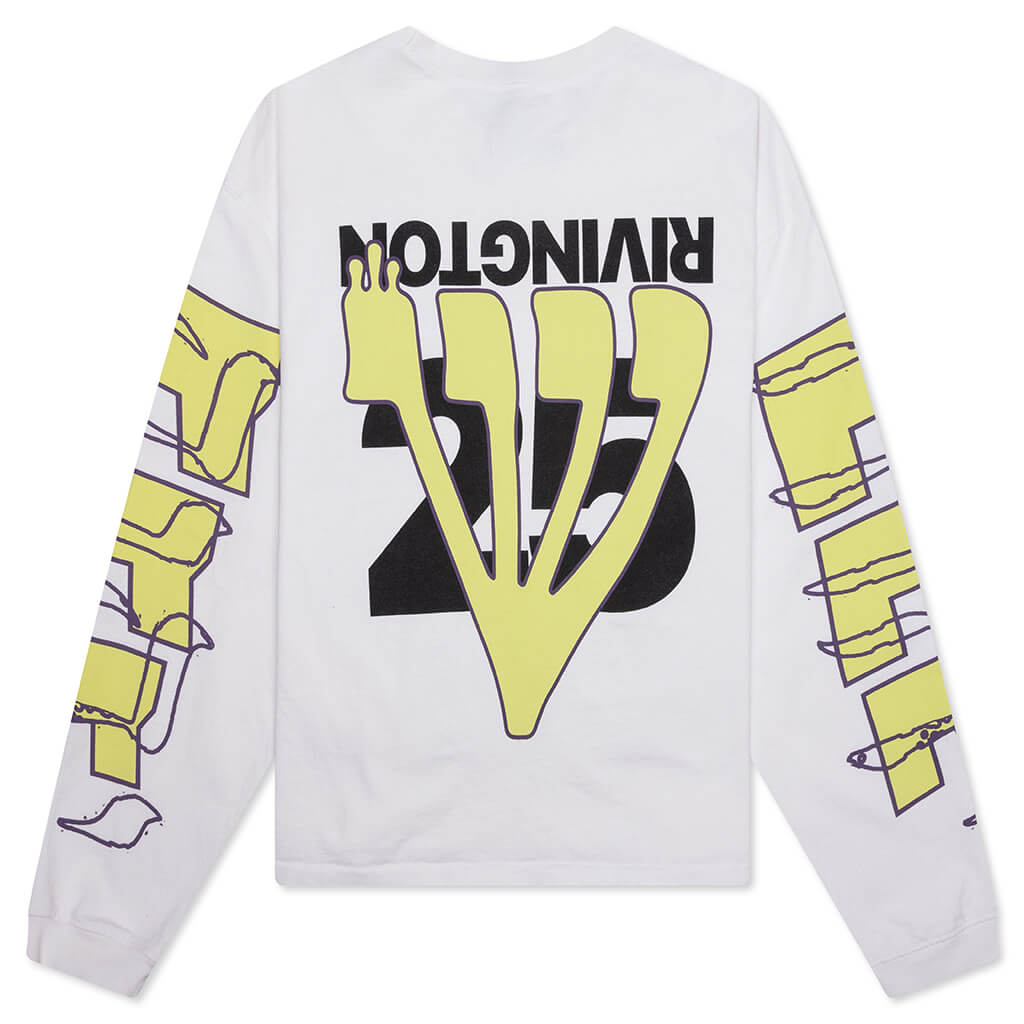 His Own Racing L/S Tee - Optic White