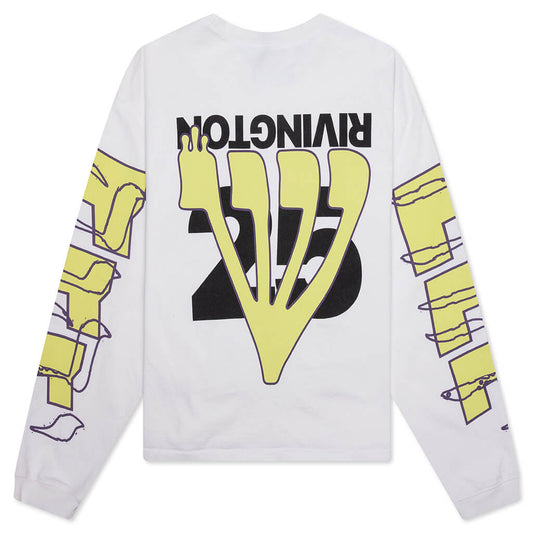 His Own Racing L/S Tee - Optic White