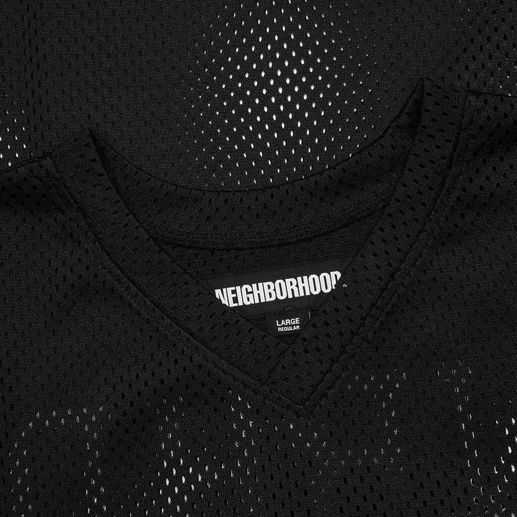 Hockey S/S V Neck - Black