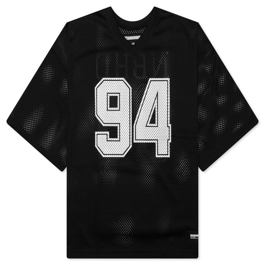 Hockey S/S V Neck - Black