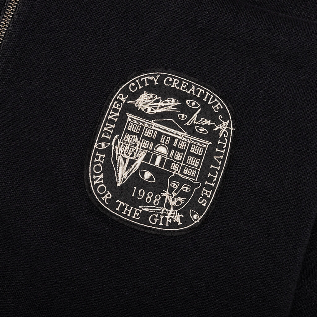 Honor Art Institute Zip Hoodie - Black