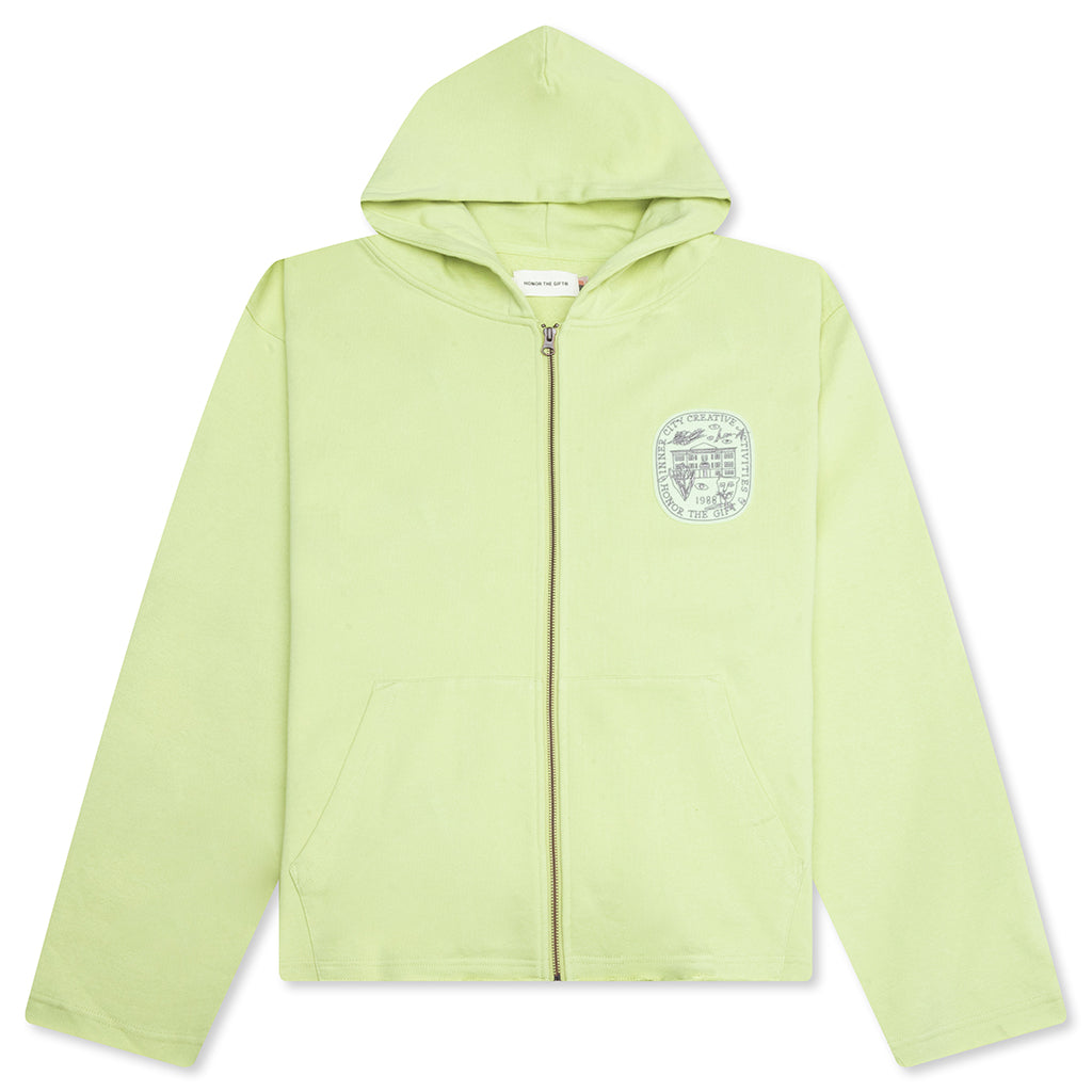 Honor Art Institute Zip Hoodie - Green