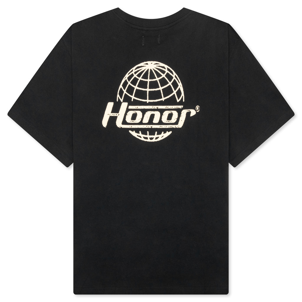 Honor Globe Logo Tee - Black