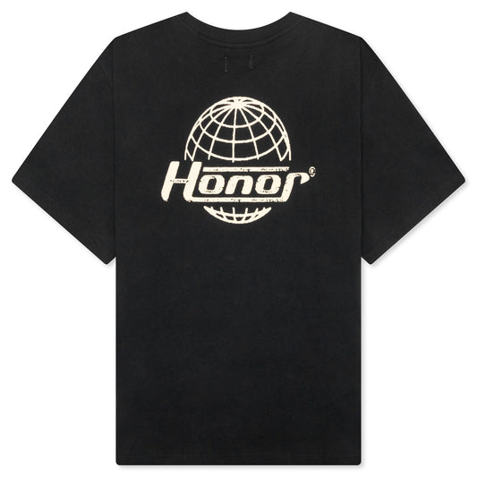 Honor Globe Logo Tee - Black