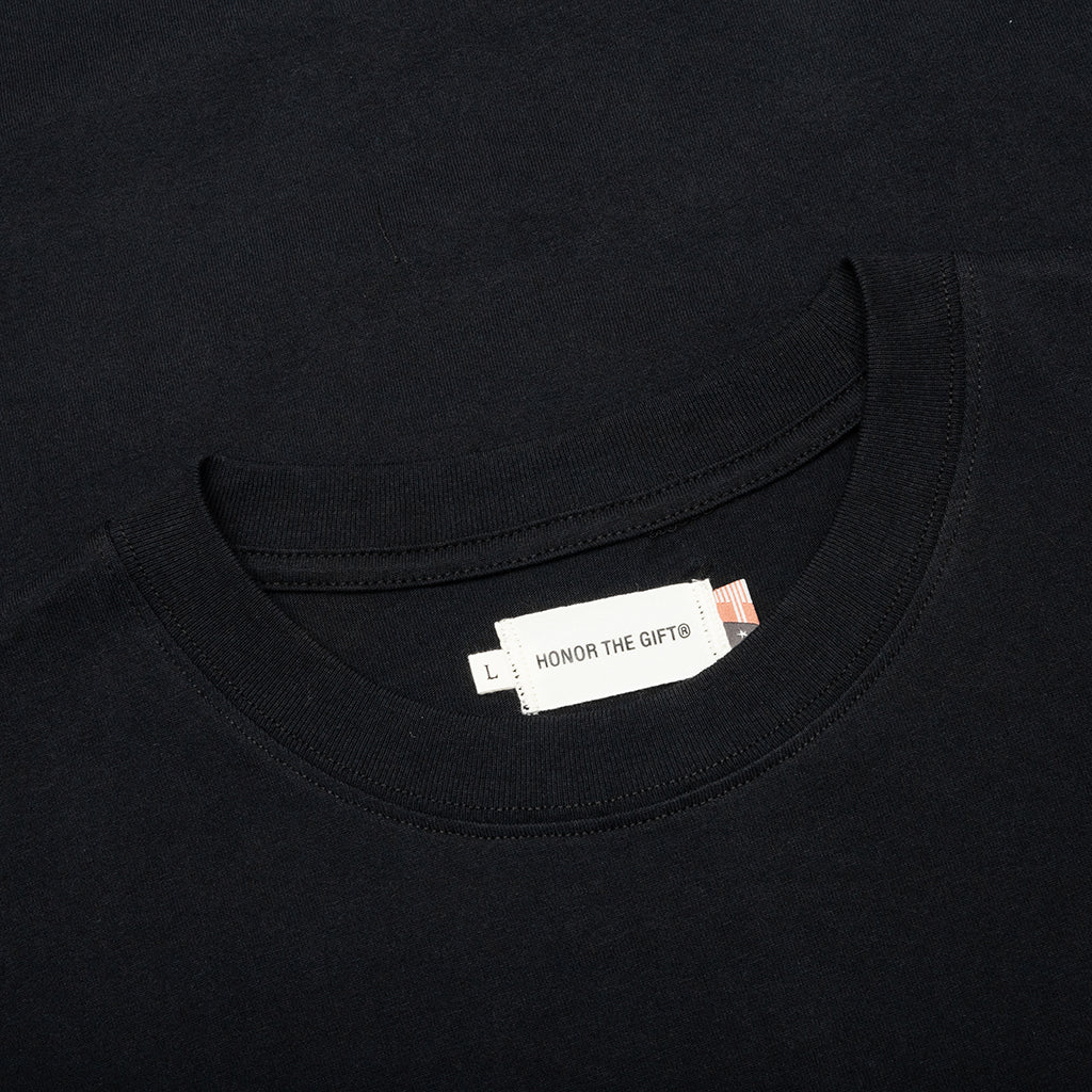 Honor Globe Logo Tee - Black