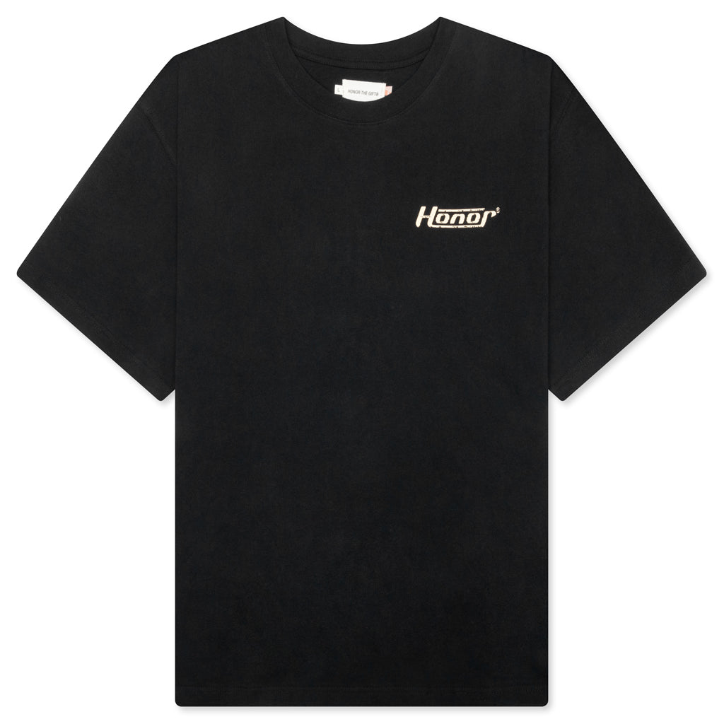 Honor Globe Logo Tee - Black