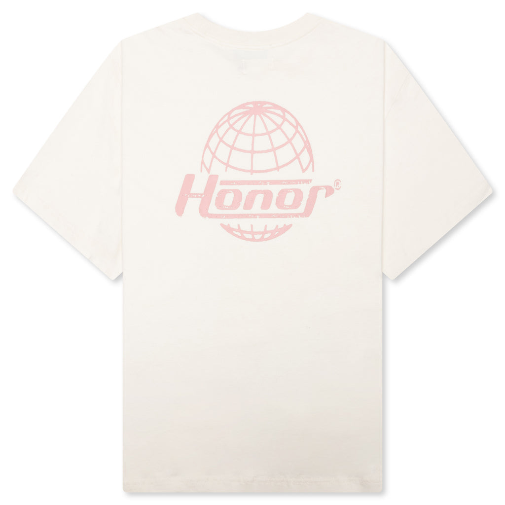 Honor Globe Logo Tee - Cream