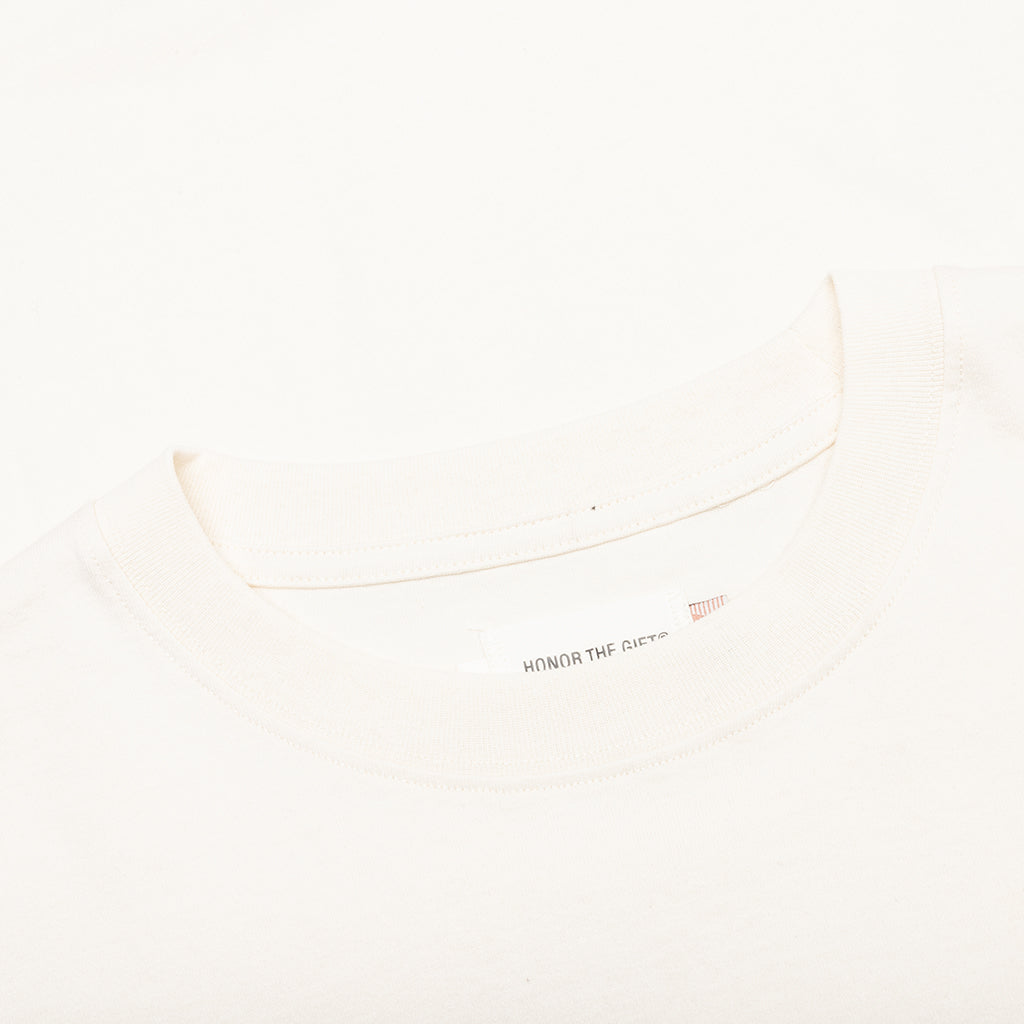 Honor Globe Logo Tee - Cream
