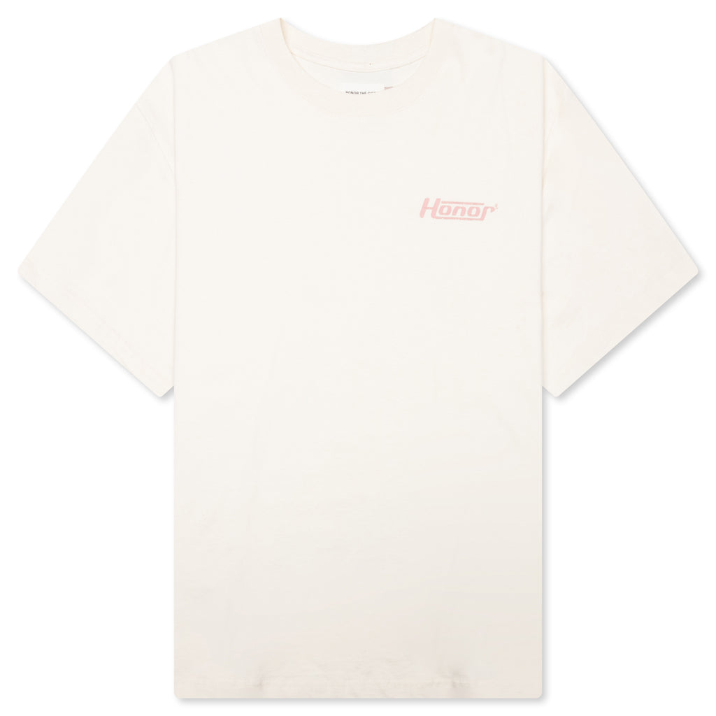 Honor Globe Logo Tee - Cream