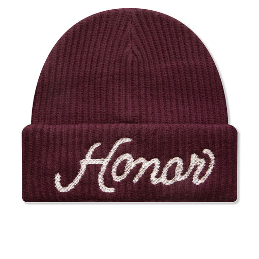 Honor Heavy Knit Beanie - Berry