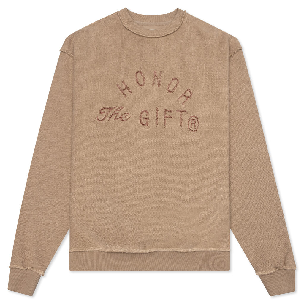Honor The Gift HTG Weathered Crewneck - Coyote