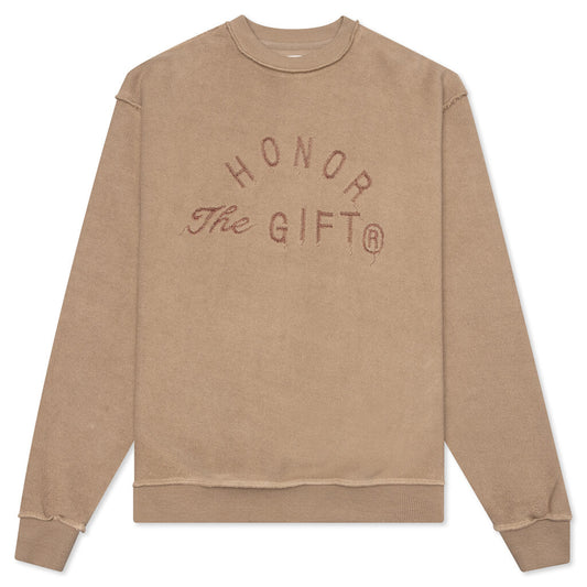 Honor The Gift HTG Weathered Crewneck - Coyote