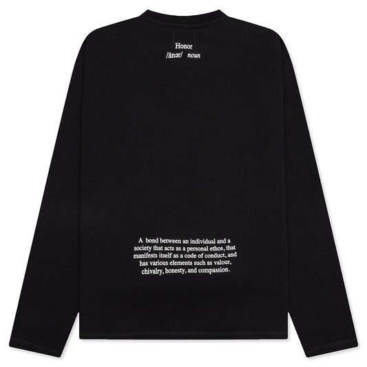 Honor The Gift Honor Code Crewneck - Black